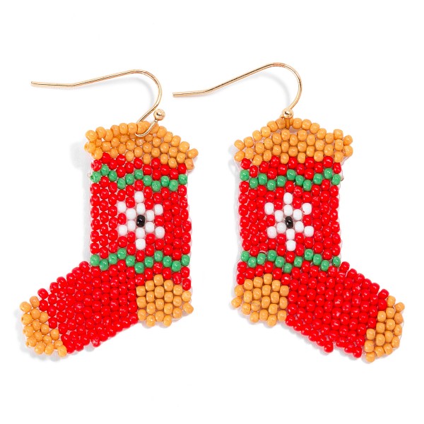 Wholesale seed Bead Stocking Drop Earrings L