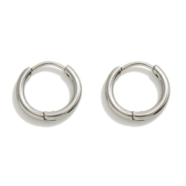 Wholesale stainless Steel Drop Hoop Earring L Stainless Steel Construction Handm