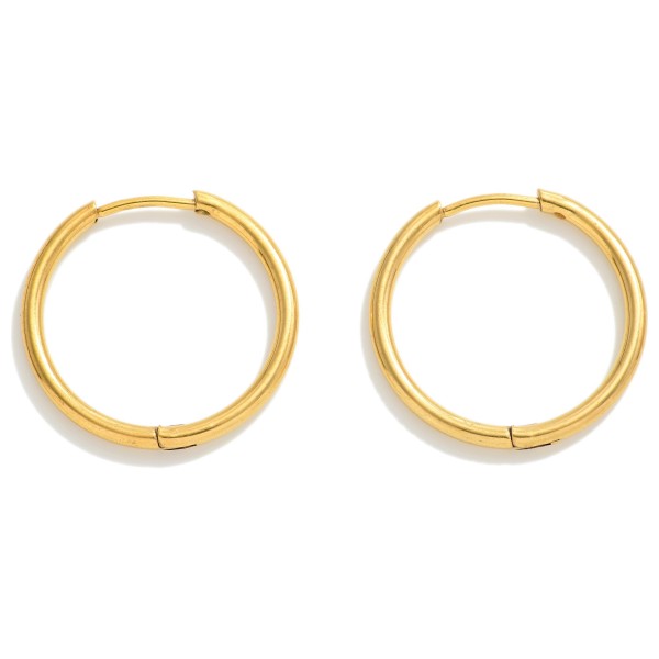 Wholesale stainless Steel Drop Hoop Earring L Stainless Steel Construction Handm