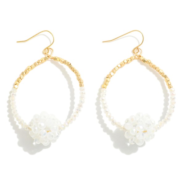 Wholesale beaded Teardrop Earrings Beaded Cluster L