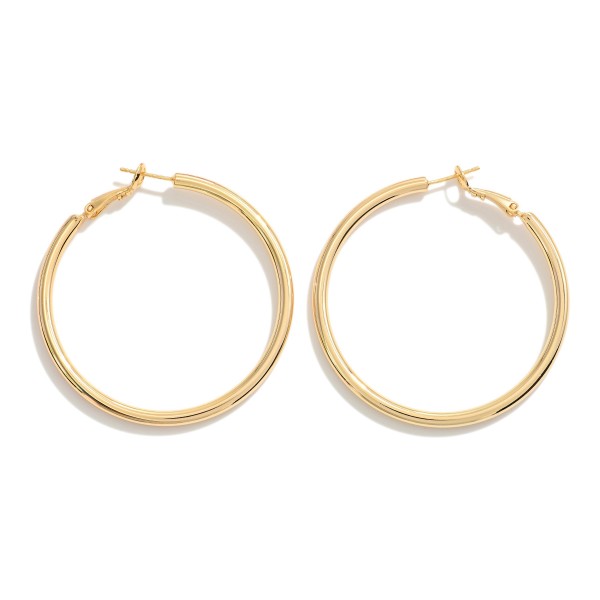 Wholesale k Gold Dipped Thick Hoop Earrings Brass Base Hypoallergenic D Made Ko