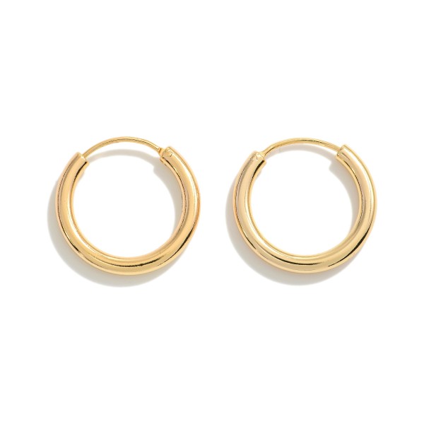 Wholesale k Gold Dipped Huggie Hoop Earrings Brass Base Hypoallergenic D Made K