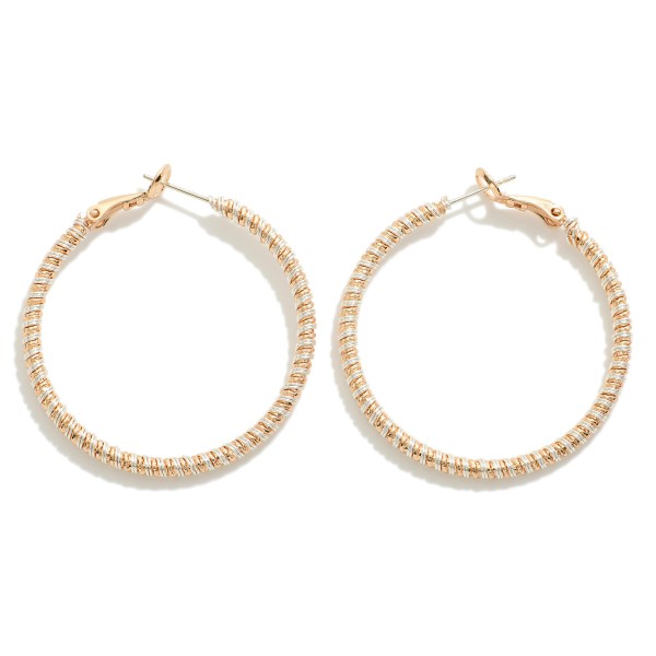 Wholesale twisted Two Coil Spring Hoop Earrings L