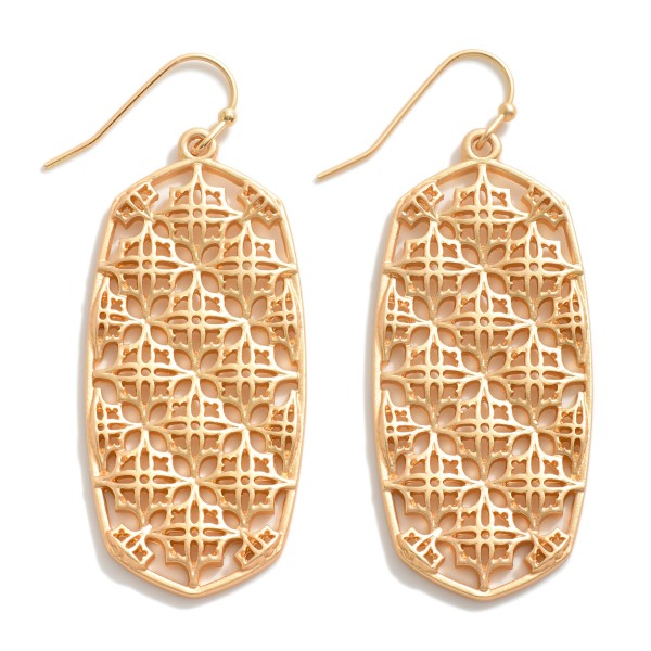 Wholesale metal Filigree Drop Earrings L