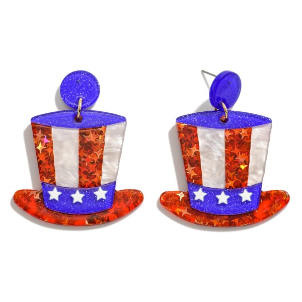 Wholesale americana Top Hat Star Glitter L