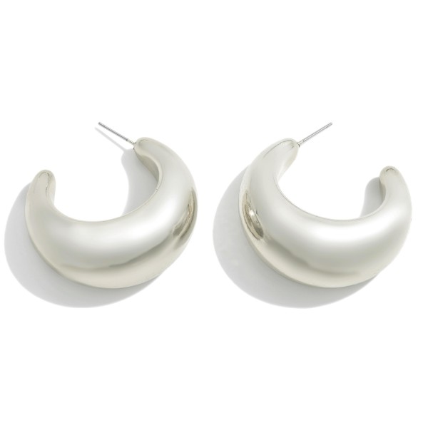 Wholesale chunky Metal Hoop Earrings D
