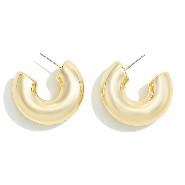 Wholesale chunky Metal Hoop Earrings D