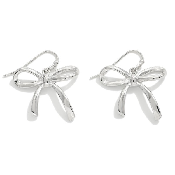 Wholesale metal Bow Drop Earrings L