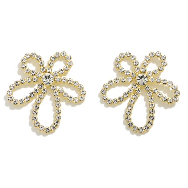 Wholesale studded Flower Drop Earrings L