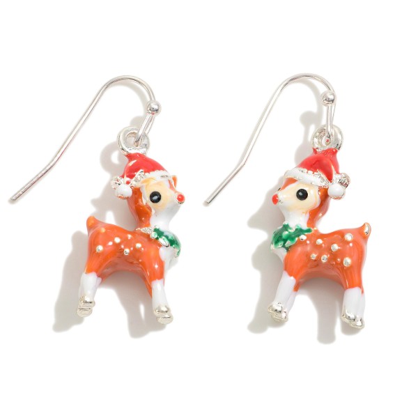 Christmas Reindeer Drop Earrings

- Approximately 1.25" L