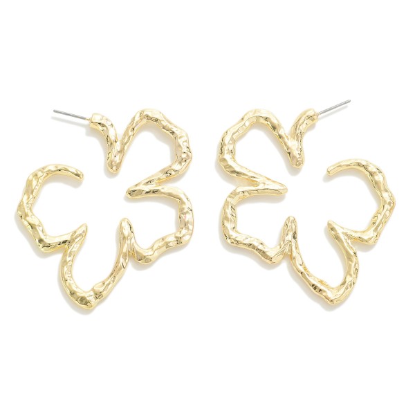Wholesale metal Flower Drop Earrings L