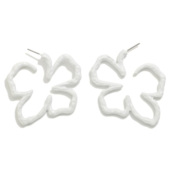 Wholesale metal Flower Drop Earrings L