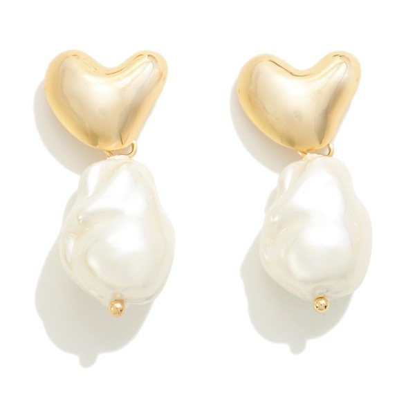 Chunky Pearl Bead Drop Earrings

- Approximately 1.5" L