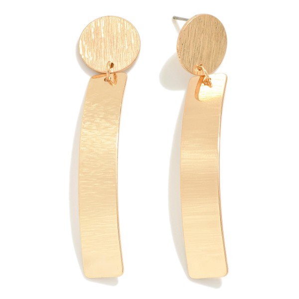 Arched Rectangular Drop Earrings

- Approximately 2.25" L