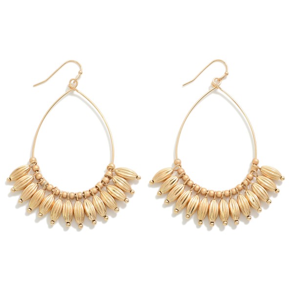 Wholesale dainty Teardrop Earrings Tapered Beaded Dangle Details L