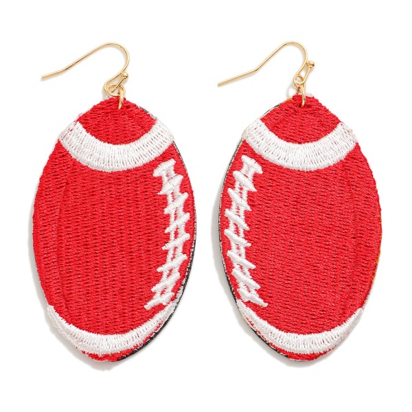 Football Patch GameDay Drop Earring

- Approximately 2.5" L