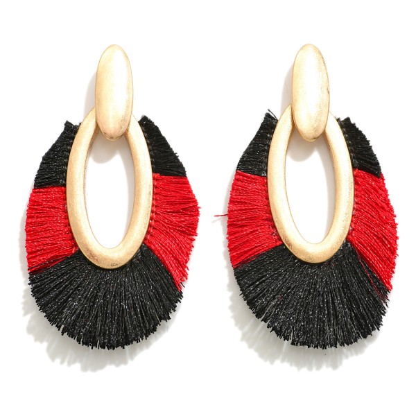 Wholesale two GameDay Tassel Drop Earring L