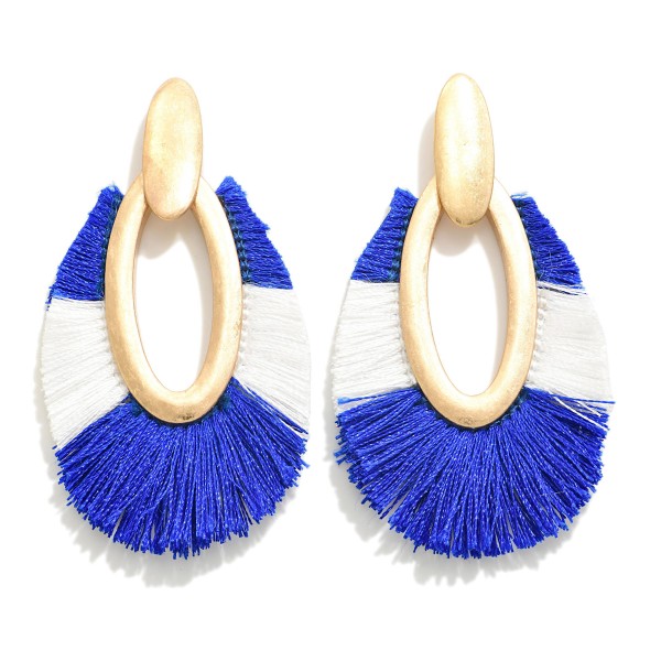 Wholesale two GameDay Tassel Drop Earring L