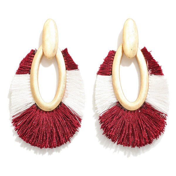 Wholesale two GameDay Tassel Drop Earring L