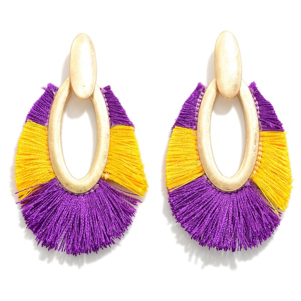 Wholesale two GameDay Tassel Drop Earring L