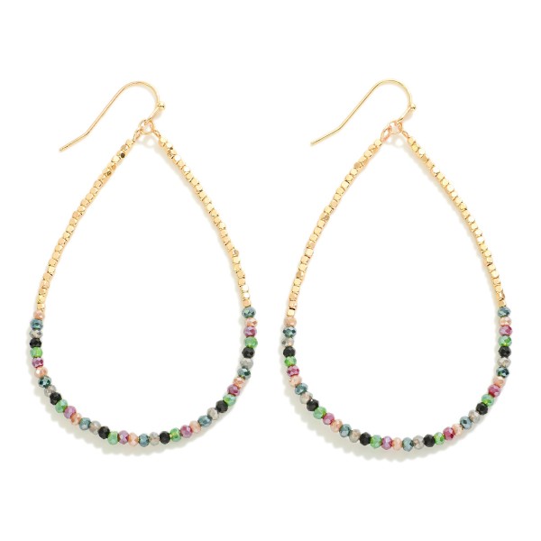 Wholesale long Dainty Beaded Teardrop Earrings L