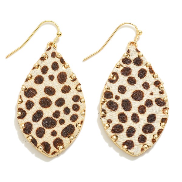 Animal Print Teardrop Earring

- Approximately 1.75" L