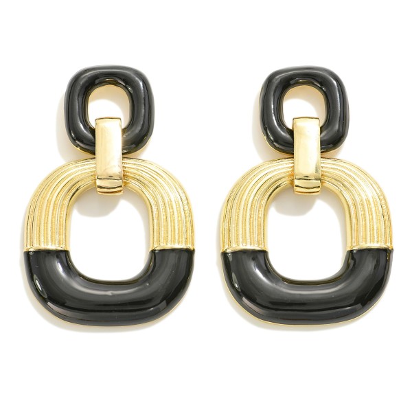 Wholesale enamel Metal Modern Drop Earrings L