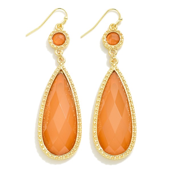 Wholesale long Teardrop Stone Earring L