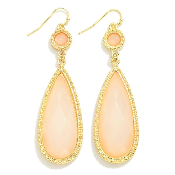 Wholesale long Teardrop Stone Earring L