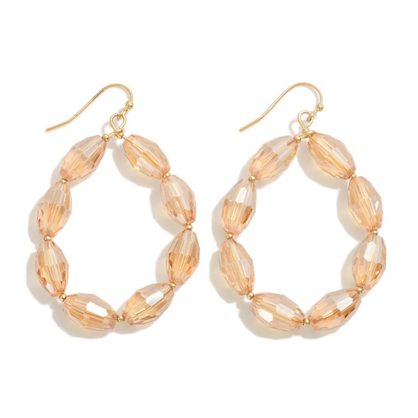 Simple Faceted Beaded Drop Earrings

- Approximately 2.25" L