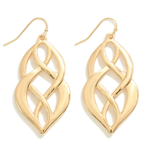 Wholesale metal Double Infinity Drop Earring L