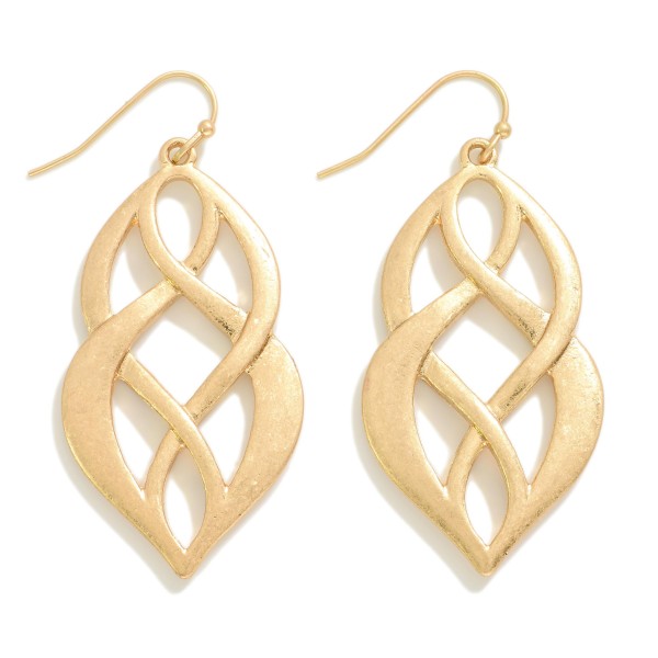 Wholesale metal Double Infinity Drop Earring L