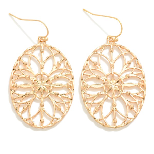 Wholesale filigree Flower Drop Earrings L