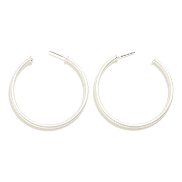 Wholesale simple Metal Hoop Earring L