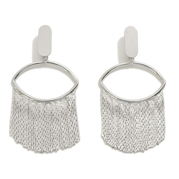 Wholesale simple Metal Tassel Drop Earrings L