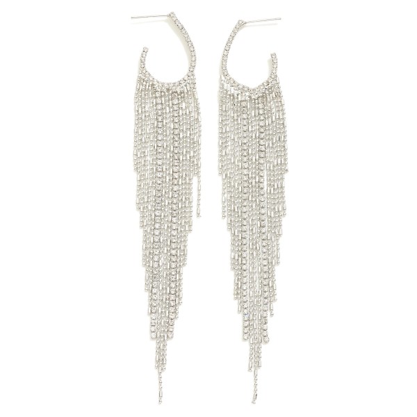Wholesale dainty Metal Tassel Drop Earring L