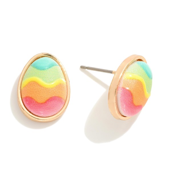 Easter Egg Stud Earrings

- Approximately .5" L