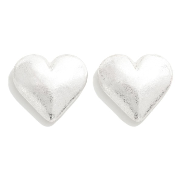 Oversized Heart Stud Earrings

- Approximately 1" W