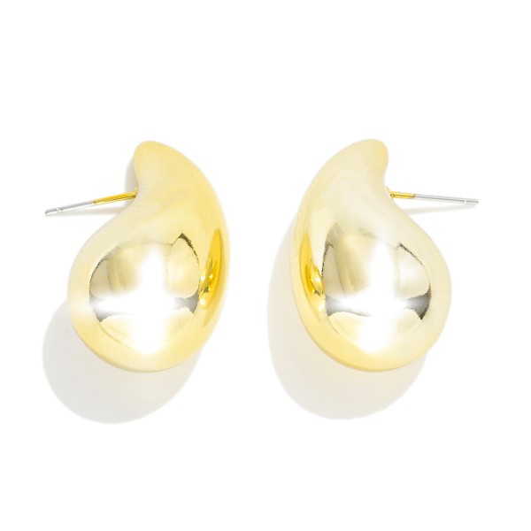 Wholesale metal Teardrop Oversized Stud Earrings L