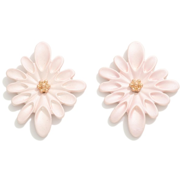 Wholesale flower Post Drop Earrings L