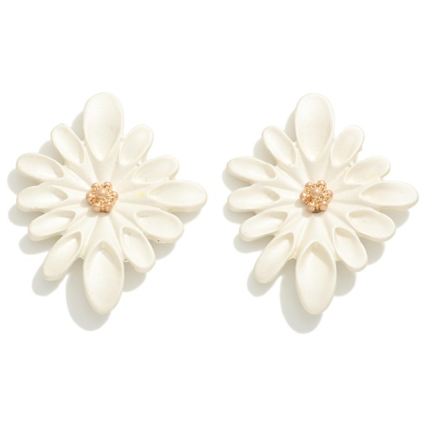 Wholesale flower Post Drop Earrings L