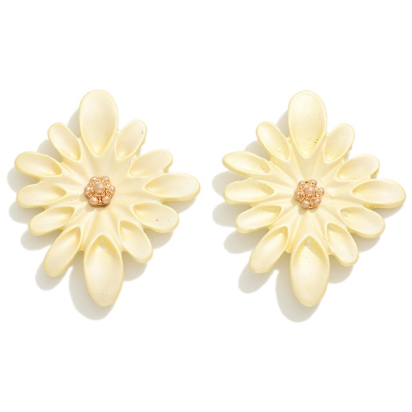 Wholesale flower Post Drop Earrings L