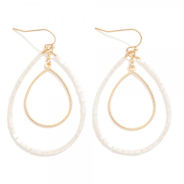 Wholesale beaded Nesting Teardrop Drop Earrings L