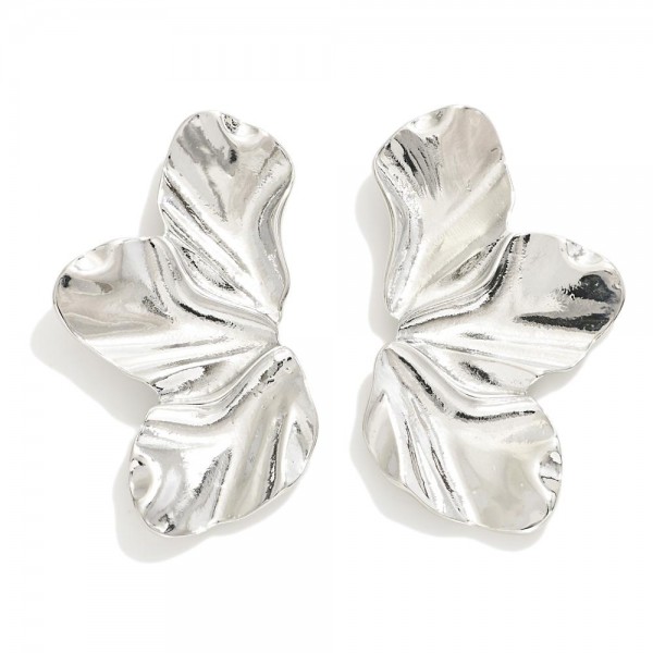 Wholesale metal Petal Drop Earrings L