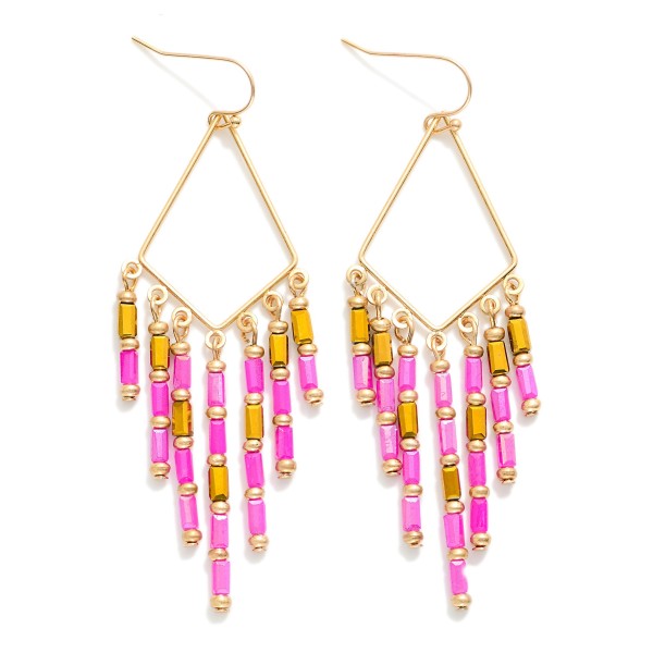Wholesale metal Beaded Chandelier Drop Earrings L