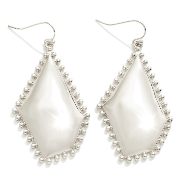 Wholesale metal Studded Geometric Drop Earrings L