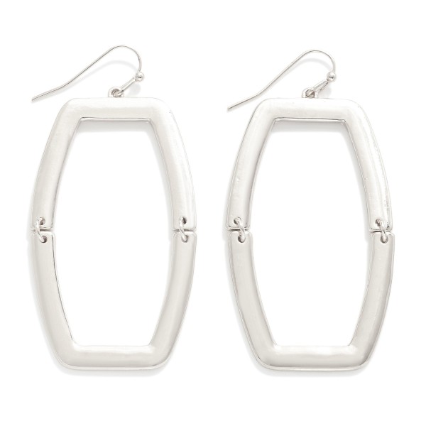 Wholesale linked Metal Angular Arches Drop Earrings L