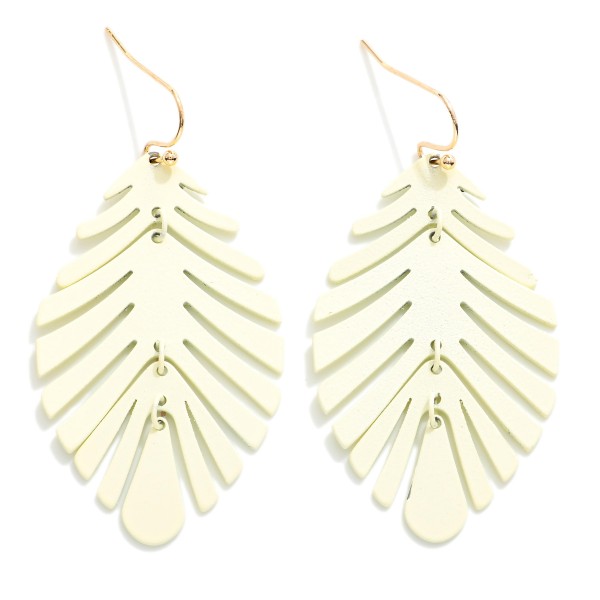 Wholesale metal Leaf Drop Earrings L