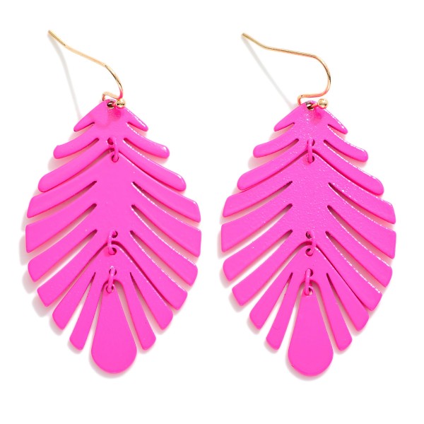 Wholesale metal Leaf Drop Earrings L