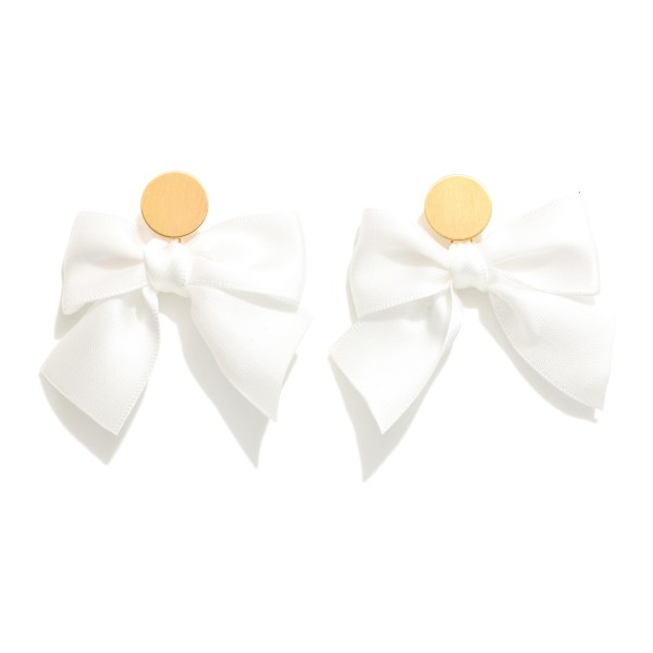 Wholesale ribbon Bow Drop Earrings L